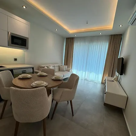 Bright Flat With Pool & Private 750m To Sea Apartmán Alanya